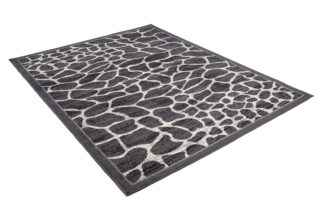 Vloerkleed Dream Donker Grijs Dierenprint Frame