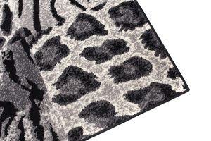 Vloerkleed Dream Grijs Zwart Dierenprint Vierkanten
