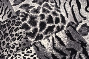 Vloerkleed Dream Grijs Zwart Dierenprint Vierkanten