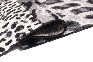 Vloerkleed Dream Grijs Zwart Dierenprint Vierkanten