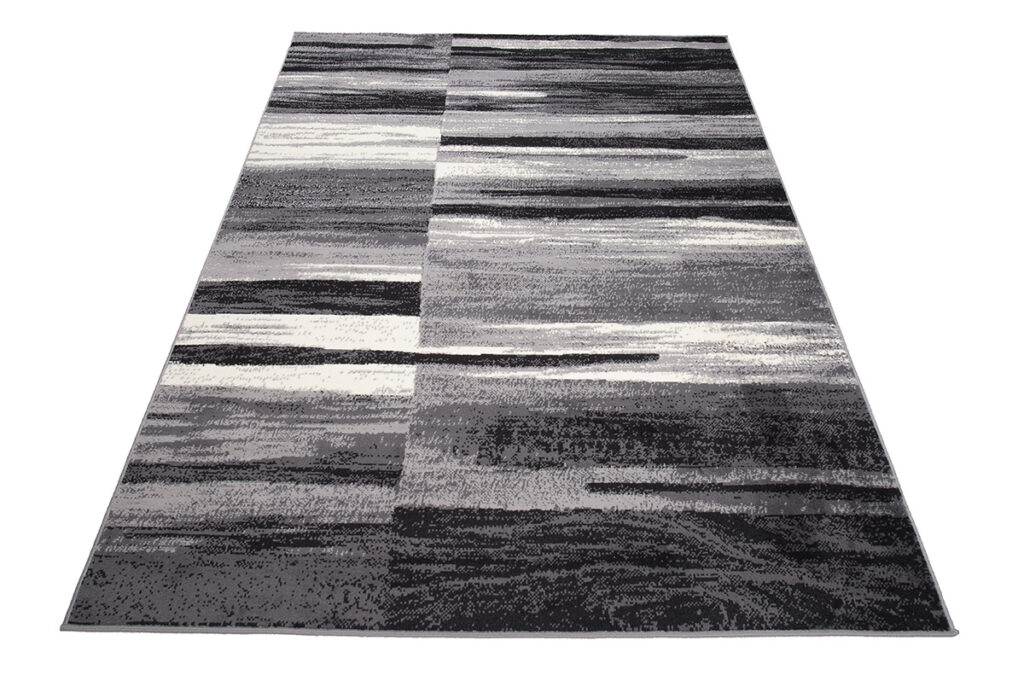 Vloerkleed Dream Abstract Grijs Zwart Lijnen