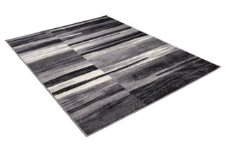 Vloerkleed Dream Abstract Grijs Zwart Lijnen