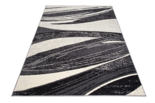 Vloerkleed Dream Donkergrijs Lijnen Abstract Sfeervol