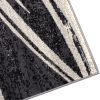 Vloerkleed Dream Donkergrijs Lijnen Abstract Sfeervol