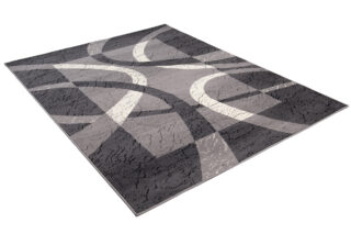 Vloerkleed Dream Grijs Wit Frame Cirkels