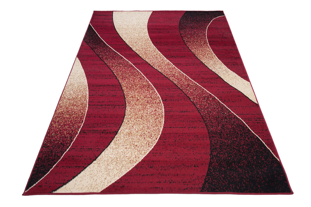 Vloerkleed Dream Modern Rood Beige Golven