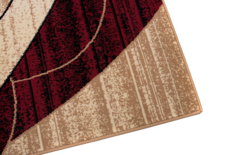 Vloerkleed Dream Geometrisch Creme Rood Driehoeken