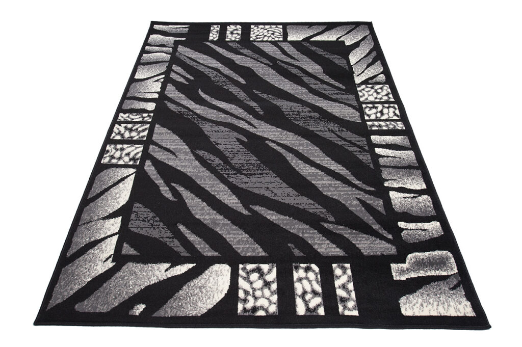 Vloerkleed Dream Modern Grijs Zwart Tijgerprint