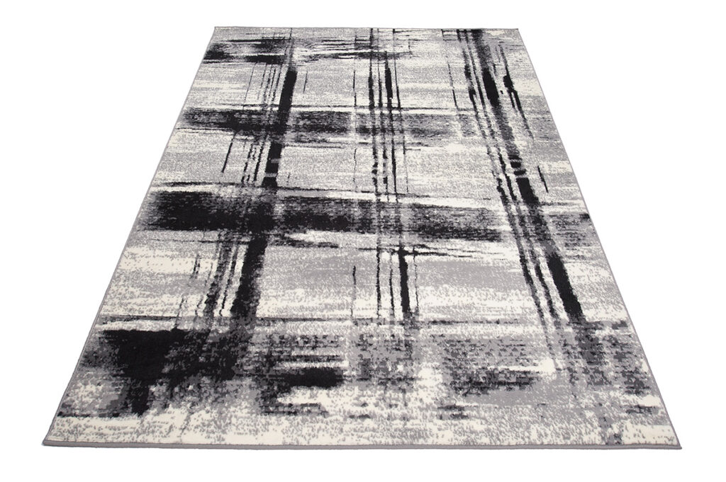 Vloerkleed Dream Grijs Zwart Geometrisch Geruit