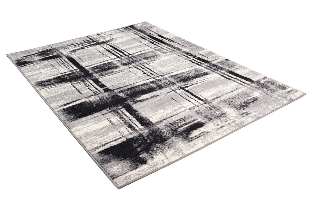 Vloerkleed Dream Grijs Zwart Geometrisch Geruit