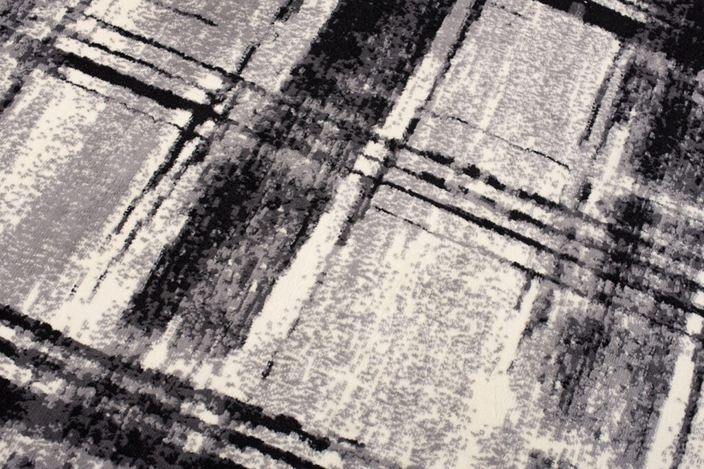 Vloerkleed Dream Grijs Zwart Geometrisch Geruit