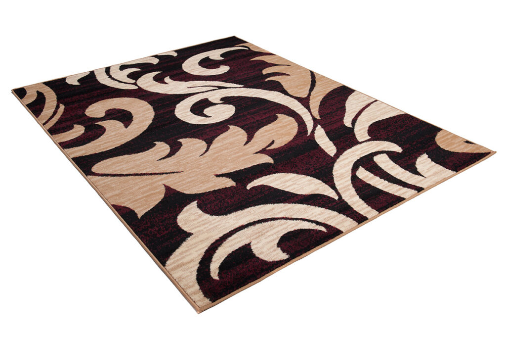 Vloerkleed Dream Rood Creme Ornamenten Bladeren