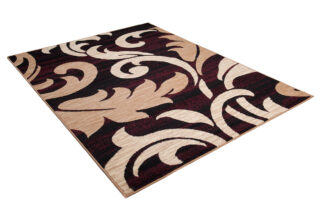 Vloerkleed Dream Rood Creme Ornamenten Bladeren