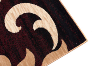 Vloerkleed Dream Rood Creme Ornamenten Bladeren