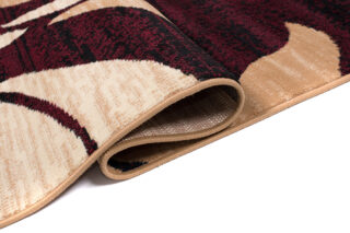 Vloerkleed Dream Rood Creme Ornamenten Bladeren