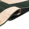 Vloerkleed Dream Modern Donkergroen Beige Golven