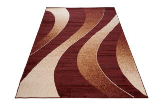 Vloerkleed Dream Modern Donkerbruin Crème Golven
