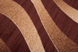 Vloerkleed Dream Modern Donkerbruin Crème Golven