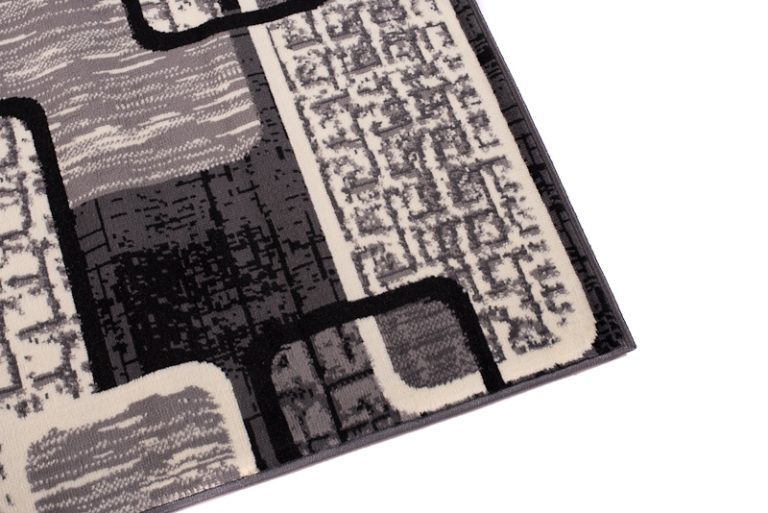 Vloerkleed Dream Grijs Zwart Geometrisch Rechthoeken