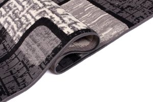 Vloerkleed Dream Grijs Zwart Geometrisch Rechthoeken