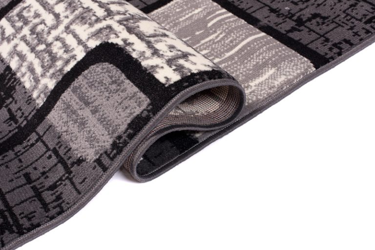 Vloerkleed Dream Grijs Zwart Geometrisch Rechthoeken