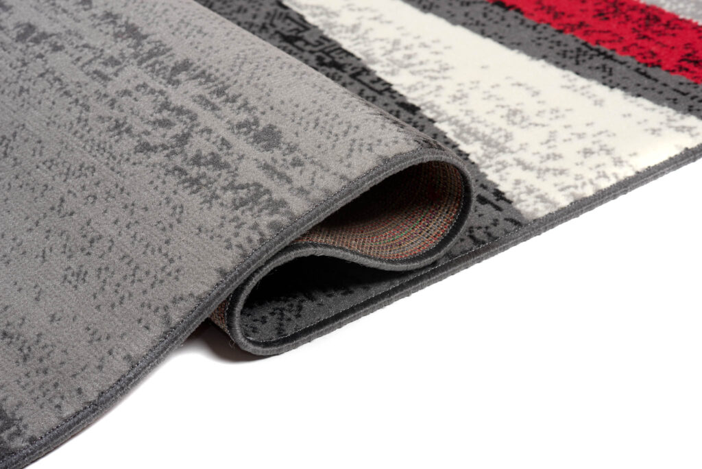 Vloerkleed Dream Modern Donker Grijs Rood Golven