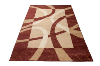 Vloerkleed Dream Bruin Beige Frame Lijnen