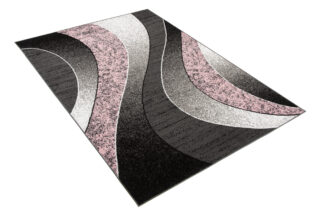 Vloerkleed Dream Modern Grijs Roze Golven