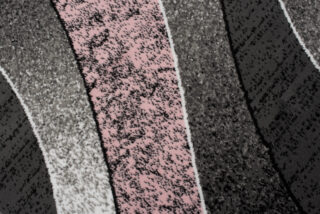 Vloerkleed Dream Modern Grijs Roze Golven