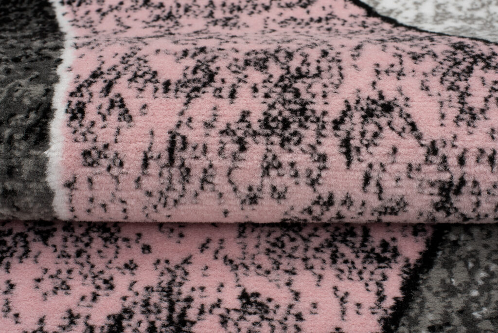 Vloerkleed Dream Modern Grijs Roze Golven