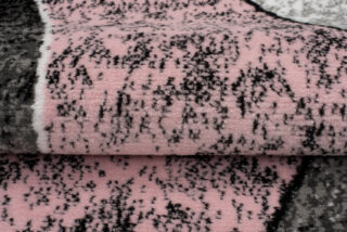 Vloerkleed Dream Modern Grijs Roze Golven