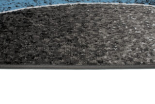Vloerkleed Dream Modern Grijs Blauw Golven