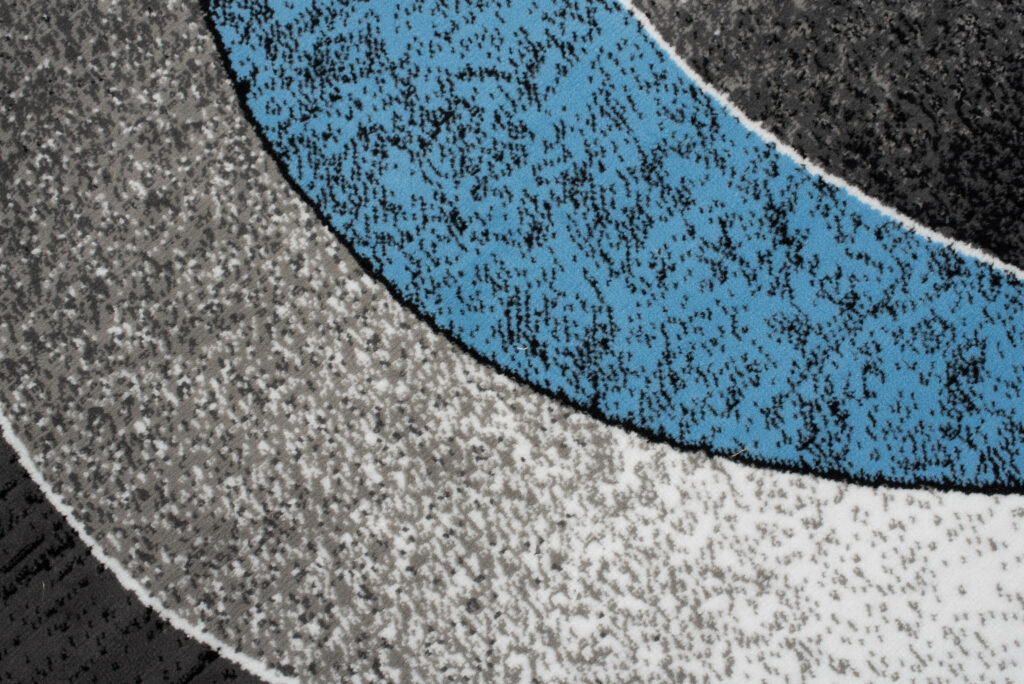 Vloerkleed Dream Modern Grijs Blauw Golven
