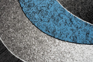 Vloerkleed Dream Modern Grijs Blauw Golven