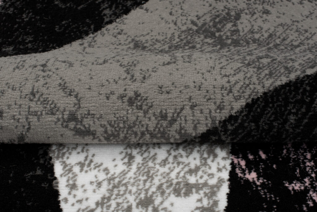 Vloerkleed Dream Geometrisch Grijs Roze Vierkanten