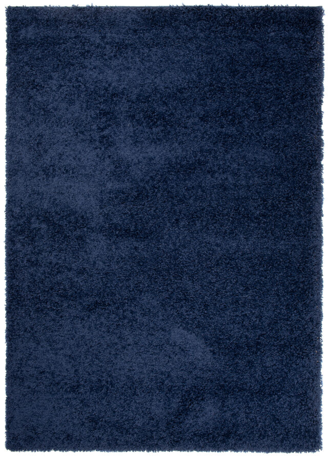 Vloerkleed Essence Shaggy Effen Marineblauw