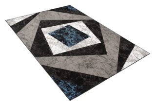 Vloerkleed Dream Geometrisch Grijs Blauw Vierkanten
