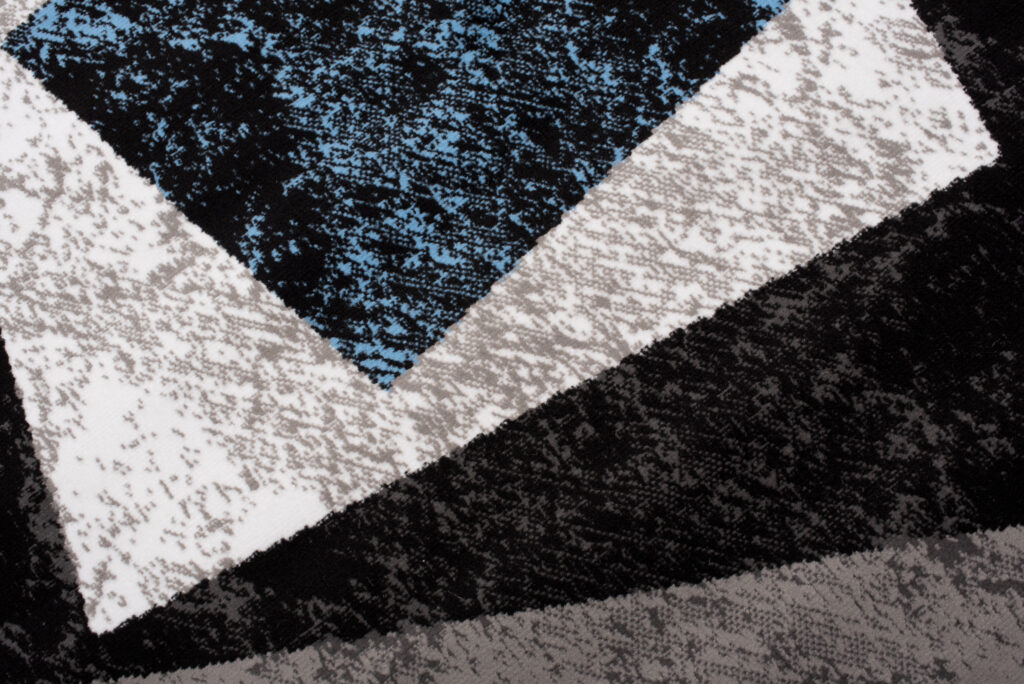 Vloerkleed Dream Geometrisch Grijs Blauw Vierkanten