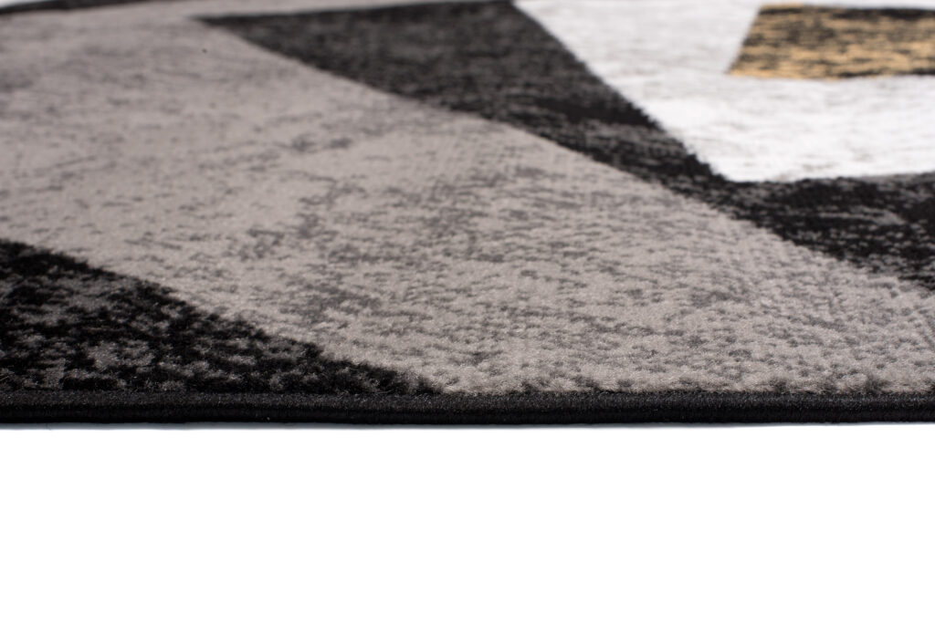 Vloerkleed Dream Geometrisch Grijs Geel Vierkanten