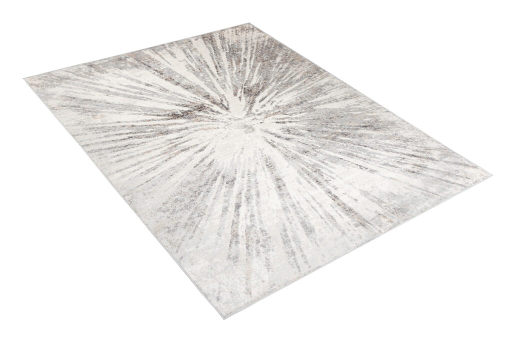 Vloerkleed Valley Grijs Beige Abstract Glas