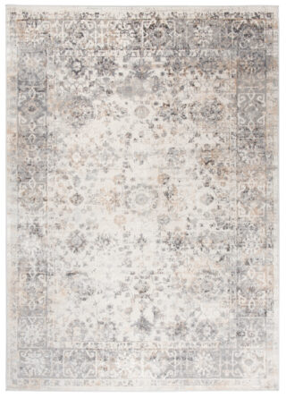 Vloerkleed Valley Grijs Beige Ornamenten Frame