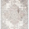 Vloerkleed Valley Grijs Beige Vintage Gebloemd