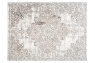 Vloerkleed Valley Grijs Beige Vintage Gebloemd