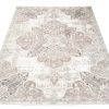 Vloerkleed Valley Grijs Beige Vintage Gebloemd