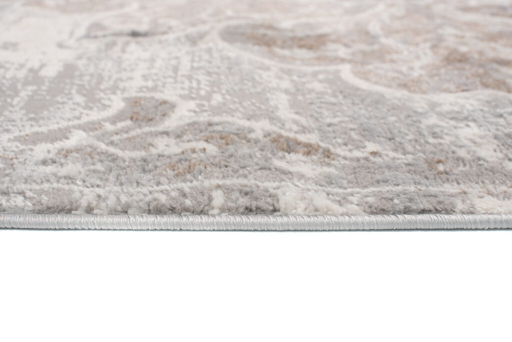 Vloerkleed Valley Grijs Beige Vintage Gebloemd