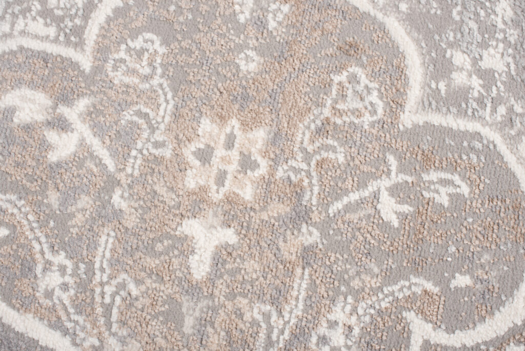 Vloerkleed Valley Grijs Beige Vintage Gebloemd