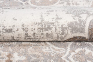 Vloerkleed Valley Grijs Beige Vintage Gebloemd