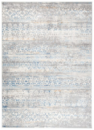 Vloerkleed Valley Grijs Blauw Gebloemd Vintage
