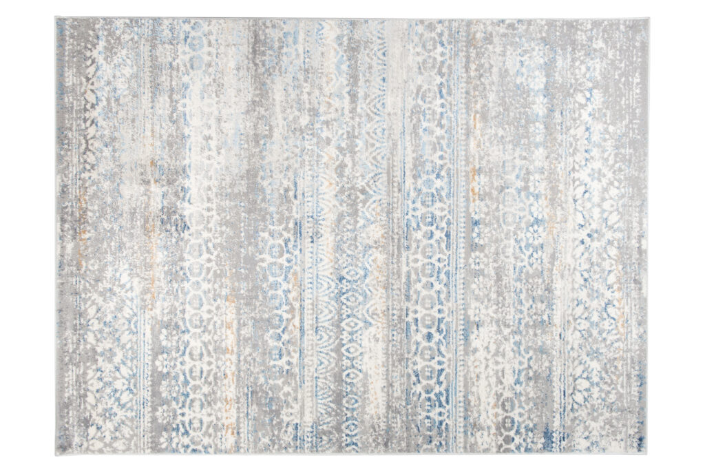 Vloerkleed Valley Grijs Blauw Gebloemd Vintage