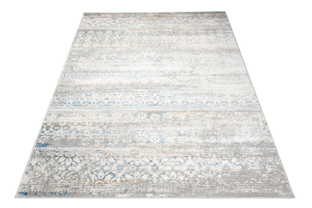 Vloerkleed Valley Grijs Blauw Gebloemd Vintage